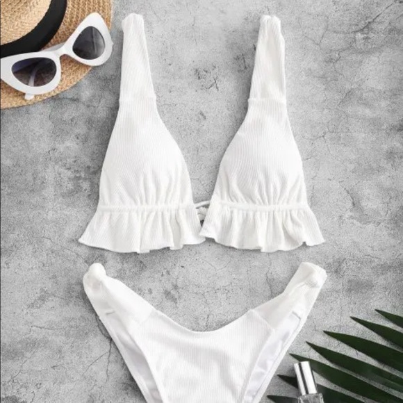 NWT white bikini